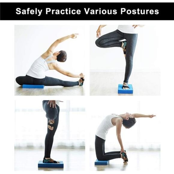 Balance Pad, Balancing Foam Pad, Large 2 in 1 Yoga Foam Cushion Exercise Mat - Picture 3 of 6